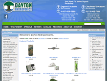 Tablet Screenshot of daytonhydroponics.com
